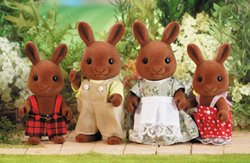 Sylvanian Families Brown Rabbit Family