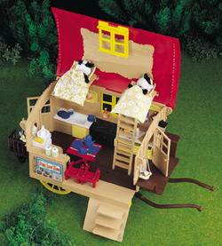 Sylvanian Family Caravan and Pony