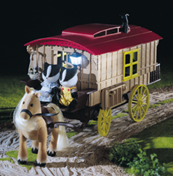 Sylvanian Family Caravan and Pony