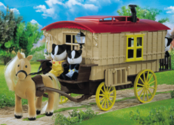 Sylvanian Family Caravan and Pony